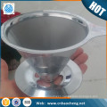Eco-friendly stainless steel pour over coffee cone dripper for Chemex coffee maker
